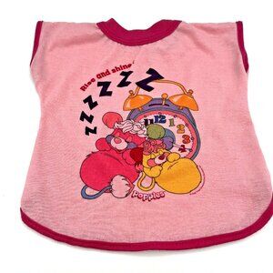 Vintage 80s Popples Doll Nightgown Dress Pink "Rise and Shine" 1986 JC Penny